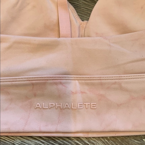 Alphalete Light Pink Sports Bra and Leggings set - Picture 2 of 5